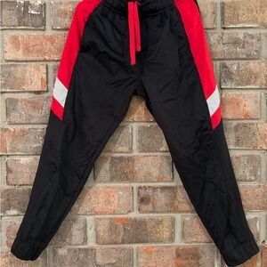 Athletic Works Black and Red Active Pants